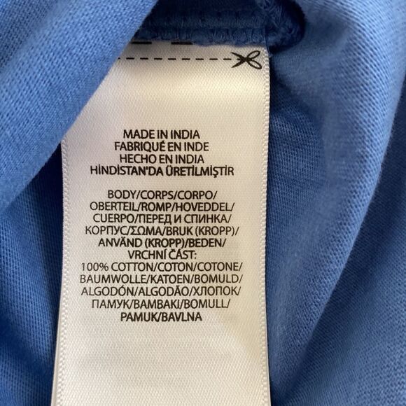 Polo children’s 2 pc periwinkle blue 100%cotton top & short drawstring pockets - Picture 4 of 9